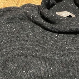 Everlane Charcoal Donegal Cashmere Square Turtleneck